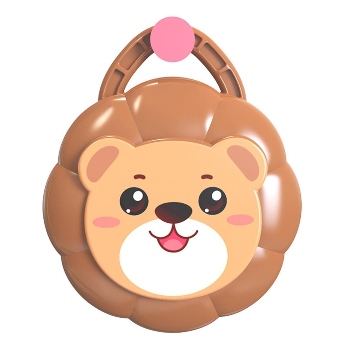 Gyermek tenisz ütő szett béka és oroszlán figurával, hordozható indoor edző készlet, környezetbarát anyag, 7×7×13 cm [7]