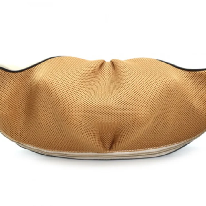 Nyakmasszírozó párna melegítéssel 24W, forgó masszázsgörgők, automatikus kikapcsolás 10 perc, infravörös hő 65°C-ig, krém [6]