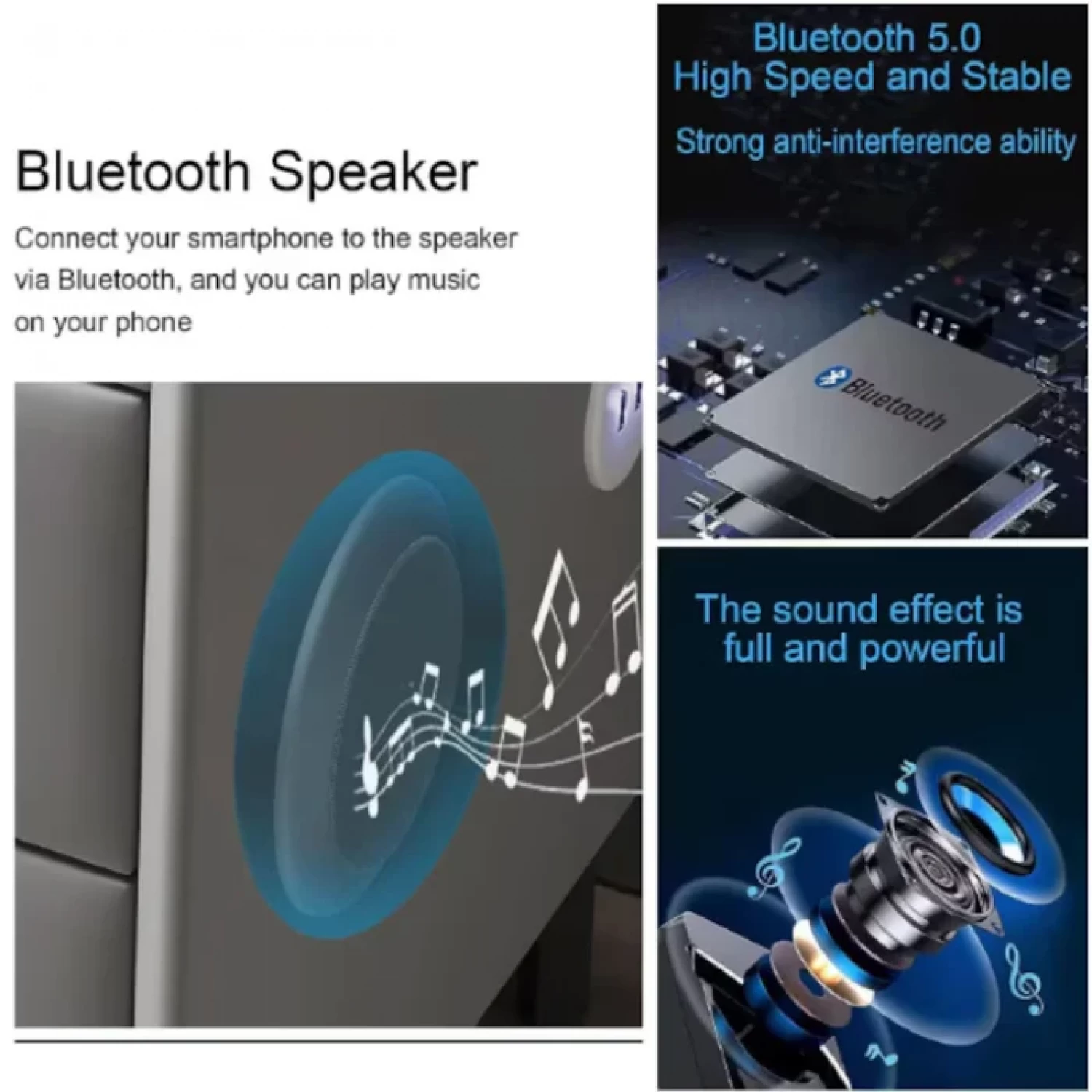 Prémium multifunkciós okos éjjeliszekrény ujjlenyomat zárral, Qi vezeték nélküli töltés, USB és USB-C, beépített Bluetooth hangszóró, 2 fiók, edzett üveg tető, 50×40×46 cm, sötétszürke [3]