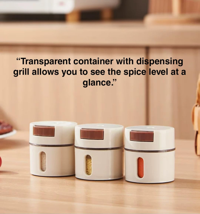 6 Részes Falra Szerelhető Fűszertartó Szett, Mágneses Rögzítéssel, ABS Anyagból, Minimalista Modern Dizájn, Fehér [6]