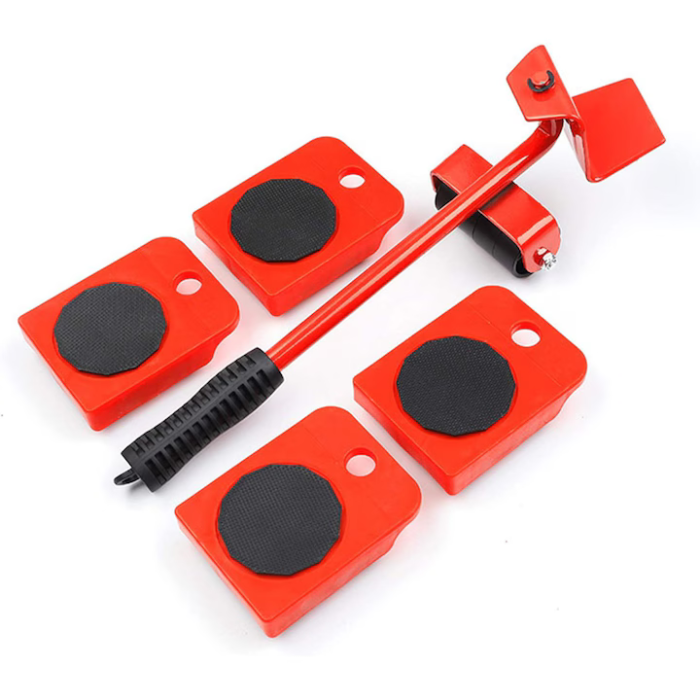 Professzionális Bútorszállító Szett, 4 Kerekes Platformmal és Emelő Karral, Platformonként 150 kg Teherbírás, Strapabíró Anyagok [2]