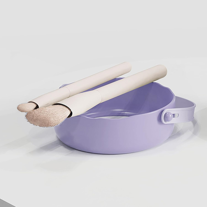 3 az 1-ben professzionális sminkecset tisztító állvány, mosás, szárítás és tárolás, hordozható design, tartós TPR és PP anyag [7]