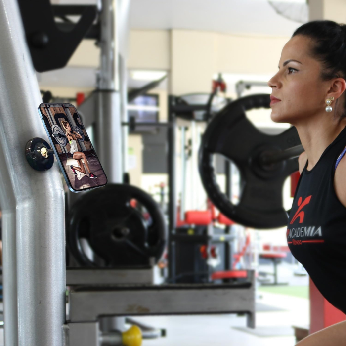 Mágneses telefon állvány tripod, 360°-ban forgatható flexibilis tartó, kompakt és stabil design, tartós kivitel, edzőterembe és otthonra [5]