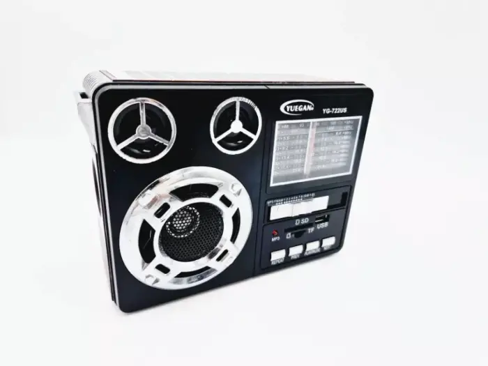 YG-821 hordozható rádió LED-del, modern dizájn LED világítással, klasszikus rádiófunkcióval – dekoratív és praktikus kiegészítő otthonra [6]