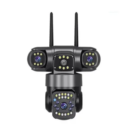 2 db Prémium WiFi Kamera Csomag – 360° Védelem, 3 Lencse, Színes Éjjellátás, Távoli Elérés Telefonról [1]