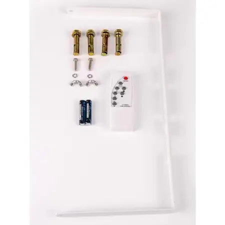 2 x Kültéri napelemes lámpa 200 W, 54 SMD LED reflektor, távirányítóval és fényérzékelővel, beépített napelemes panel [7]