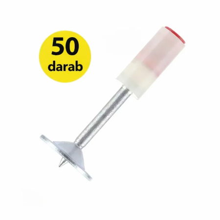 Elektromos szerszámok és eszközök - 50 darabos gomba fejű önhajtó szög készlet pneumatikus pisztolyhoz, 7,2 mm kaliber, horganyzott acél, fehér/ezüst, gyors és precíz rögzítéshez