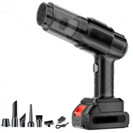 Elektromos szerszámok és eszközök - 6 az 1-ben hordozható porszívó és levegőfúvó – ideális autóhoz, otthonhoz, irodához és háziállatokhoz