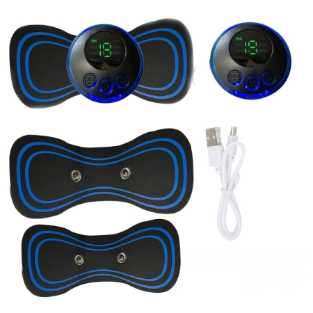 Hordozható Elektromos Nyakmasszírozó, 8 Beépített Programmal, Elektromágneses Technológiával [5]