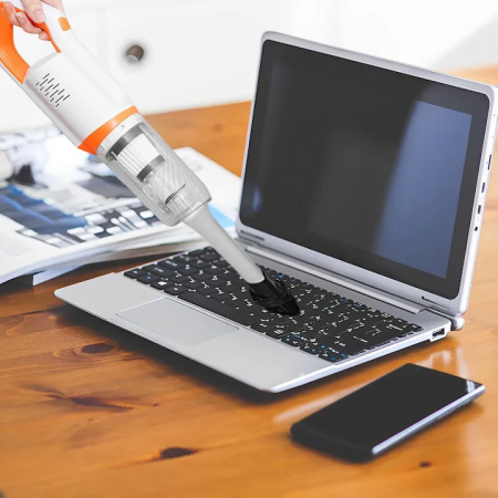 Vezeték Nélküli Függőleges Porszívó 2 az 1-ben, 8500 Pa, 5 Tartozék, HEPA Szűrő, Gyűjtőtartály, Könnyű Tisztítás, 113x21 cm [8]