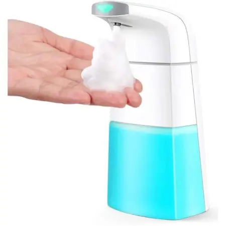 Otthon és Konyha - Automata Folyékony Szappanadagoló Érzékelővel – 250 ml, Falra Szerelhető, Habképzés, Elegáns Arany Dizájn