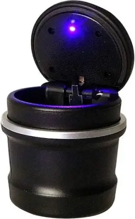 Autós Hamutartó LED-del – Kompakt Kialakítás, Éjszakai Világítás, Beépített Cigarettafogó [4]