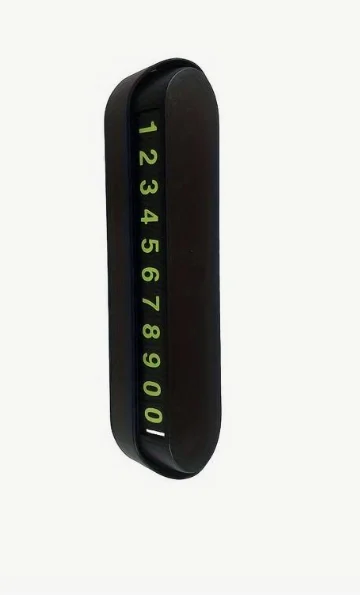 Autós rendszámtábla tartó – elegáns dizájn, könnyű műszerfalra szerelés, időjárásálló, ideális nyilvános és privát parkolókhoz, a rendszám láthatóságáért és rendezett elhelyezésért [2]