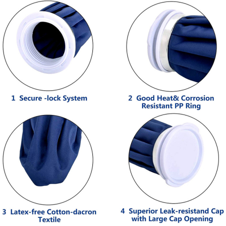 Újrahasználható jégzselés kompressziós bandázs, meleg és hideg terápia, térdhez, bokához, vállhoz és nyakhoz, fájdalomcsillapításra [5]