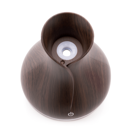 Barna Aromaterápiás Párásító, 130 ml, 30 ml/h, 1,49 W, 9,5x15 cm, 4 Óra Autonómia Automatikus Kikapcsolással, USB Táplálás [14]