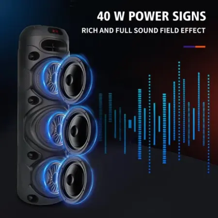 Boxă Bluetooth – 300W, Karaoke, TWS, LED RGB, Radio FM, USB/TF/AUX, Portabilă pentru Petreceri și Home Entertainment [2]