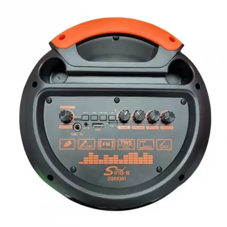 Boxă Portabilă– Sunet Puternic de 400W PMPO, Bluetooth 5.0, Lumini LED RGB Sincronizate, Microfon Wireless pentru Karaoke, Radio FM, USB, AUX, Card TF, Autonomie 4-6 Ore, Telecomandă Inclusă – Perfect [2]