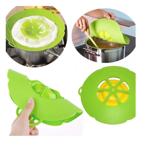 Szilikon kifröccsenésgátló fedő 23 cm, hőálló, edényekhez és pároláshoz, multifunkciós, könnyen tisztítható [4]