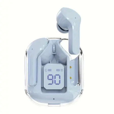 Átlátszó TWS vezeték nélküli fülhallgató, 8D Dolby hangzás, Bluetooth 5.3, Gyors Type-C töltés, vízálló, telefonokhoz kompatibilis [10]