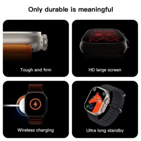 2.1 hüvelykes SmartWatch Okosóra + EXTRA Szíj, Bluetooth Hívás, Vezeték Nélküli Töltés, Fém Ház, Hívás- és Közösségi Értesítések, Véroxigénszint Mérő, Pulzusmérés, Hőmérő, Alvásfigyelés, 105 Sportmód [21]
