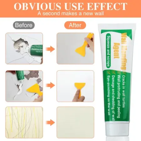 Azonnali faljavító paszta – gyors száradás, pasztás alkalmazás, fehér, spatulával [4]