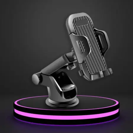 CZ-3115 Autós Telefontartó, 360°-ban Forgatható, Rugalmas Nyakkal, Műszerfalra vagy Szélvédőre Helyezhető, Gyors Töltés Micro USB-vel [2]