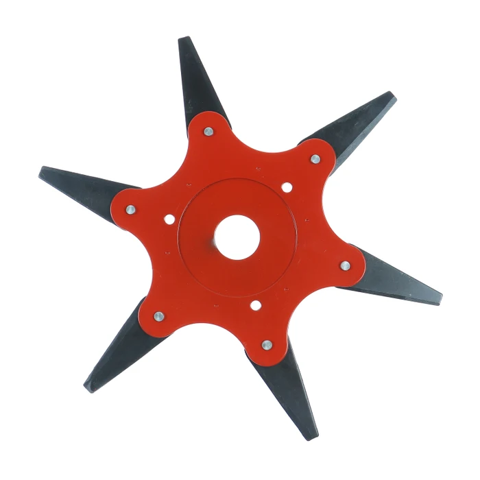 6 Pengés Acél Fűkasza Tárcsa, Fű és Bokrok Vágásához, Gyors és Precíz Vágás, Magas Kopásállóság [1]