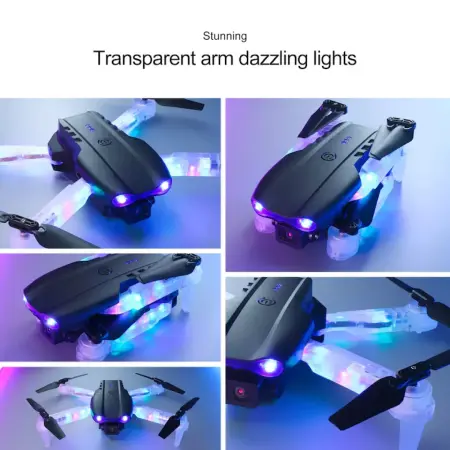 E99 Light Edition mini összecsukható drón dupla HD kamerával, Wi-Fi FPV vezérléssel és 2 db elemmel – akár 100 m hatótávolság [2]