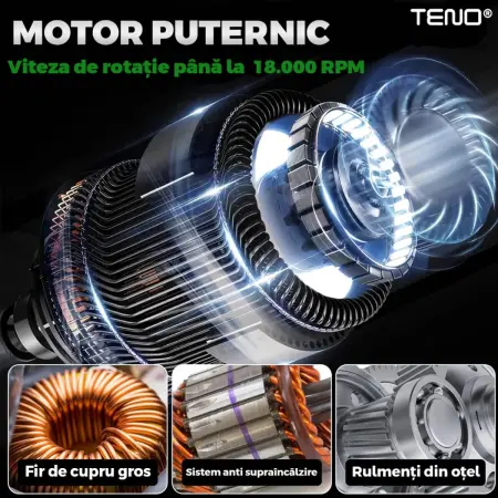 Elektromos fűkasza, 2 db 36 V akkumulátorral, teleszkópos nyél, 3 vágószárral, 18000 RPM, 2-3 óra üzemidő, tartozékokkal, zöld [6]