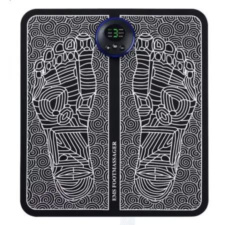 Orvosi termékek - EMS Technológiás Lábmasszírozó – 6 Mód, 9 Intenzitás, Relaxáció és Keringésjavítás, Ergonomikus Fekete Dizájn