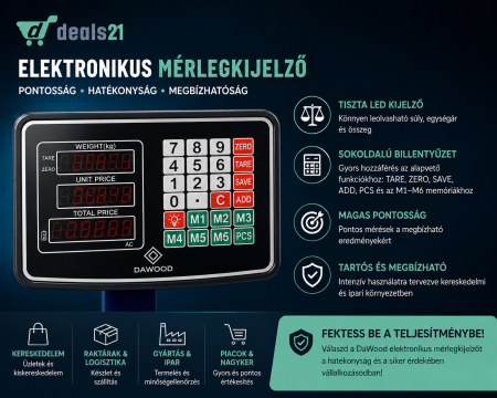 Fémlemezes bordázott platform mérleg, 200/350/500 kg, Lehajtható kar, Elektronikus kijelző. [5]