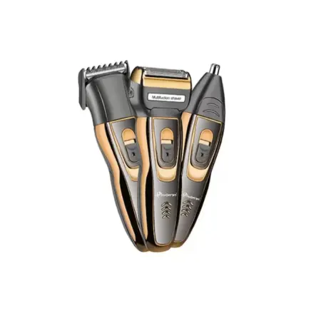 Személyes ápolási készülékek és kiegészítők - GEEMY GM-595 Multifunkciós Trimmelő, 3 az 1-ben, Vízálló, Fekete/Arany