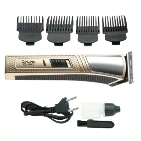 Geemy GM-6128 Hajvágó, K KATHODE – Tartós Rozsdamentes Acél Pengék, Erős és Csendes Motor, Ergonomikus Dizájn, 4 Vágófésű, Fejre és Testre, Kábelről Töltött, Professzionális Teljesítmény Otthon [4]