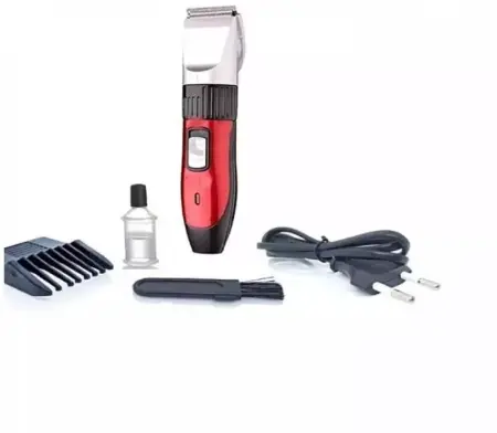 Gemei Hajvágó, GM-696, Kivehető Pengével, Fekete/Piros, 220V [2]