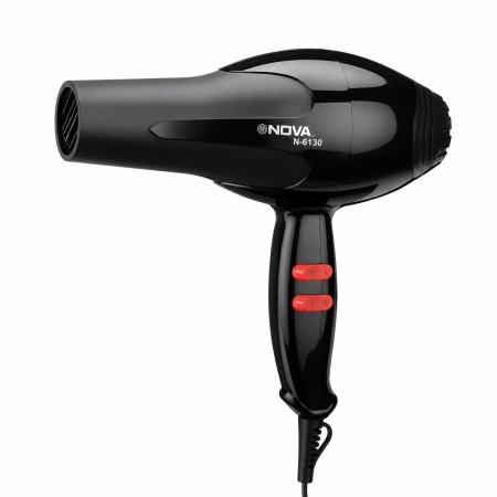Gemei NV-6130 Hajszárító Ionos Technológiával, Erős Motorral, Állítható Sebesség- és Hőmérséklet-beállításokkal, Diffúzorral és Koncentrátorral – Gyors Szárítás és Profi Stílus [1]