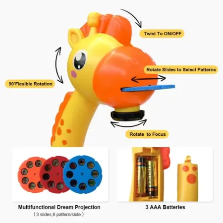 Gyermek rajzasztal kivetítővel – Oktató készlet filctollakkal, sablonokkal és zenefunkcióval [2]