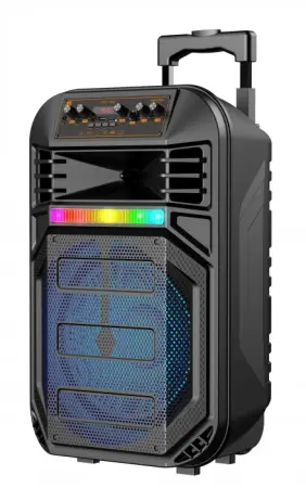 Hordozható hangszóró Troller 12 col, Bluetooth, 400W PMPO, TWS/FM/USB funkciók, 2400mAh akkumulátor, 1,5 óra üzemidő, ideális bulikhoz és eseményekhez [2]