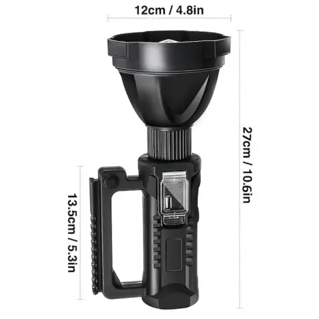 Hordozható LED lámpa állvánnyal, powerbank funkcióval, USB töltéssel, 4 világítási móddal, vízálló [4]