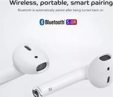 i12 vezeték nélküli fülhallgató, True Wireless, Bluetooth 5.0 – ergonomikus kialakítás, hordozható töltőtok, tiszta hangzás erőteljes basszussal, érintésvezérlés, univerzális kompatibilitás [2]