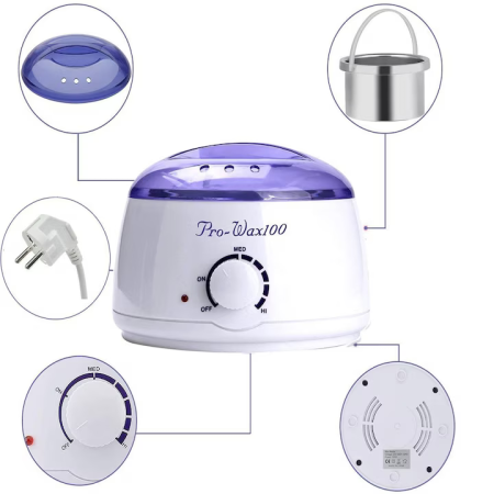 Elektromos gyantamelegítő 100W, 400 ml tartály, állítható termosztát, otthoni és professzionális használatra, hőálló fedél, 220–240V [5]