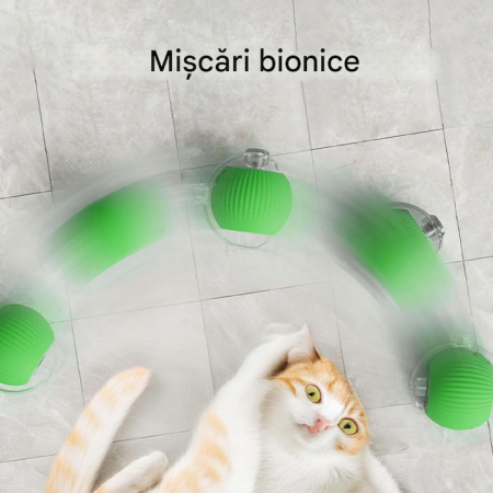 Interaktív Smart Macskajáték Felnőtt Macskáknak, Tartós Műanyag, 9x10,2x5,8 cm, Minden Méretű Macskához, Kompakt Dizájn Több Színben [3]