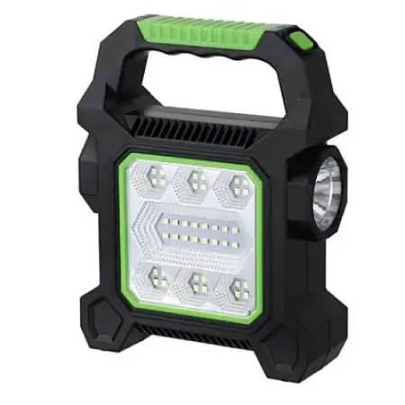 Napelemek és napelemes reflektorok - JY 258B kempinglámpa 40 LED-del, napelemes és USB töltés, oldalsó lámpa és projektor, 2400 mAh Ni-MH akkumulátor, erős és tartós világítás – ideális kempingezéshez, túrázáshoz, horgászathoz és vészhel