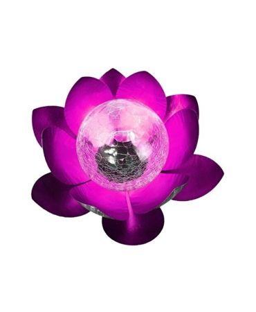 Napelemek és napelemes reflektorok - Napelemes LED Kerti Lámpa Virágszirom Kialakítással, Színes Világítással, 30 × 45 cm, Automatikus Bekapcsolással, Kertbe és Udvarra