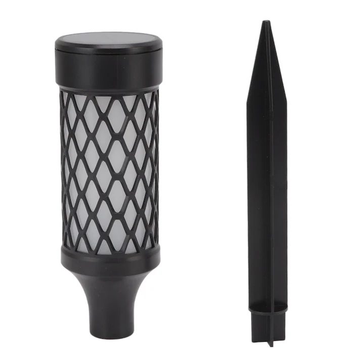 lampi si Lanterne solare led - Lampă solară LED grădină 37 cm, lumină caldă, impermeabilă IP65, încărcare automată, pentru exterior, design decorativ pentru gazon