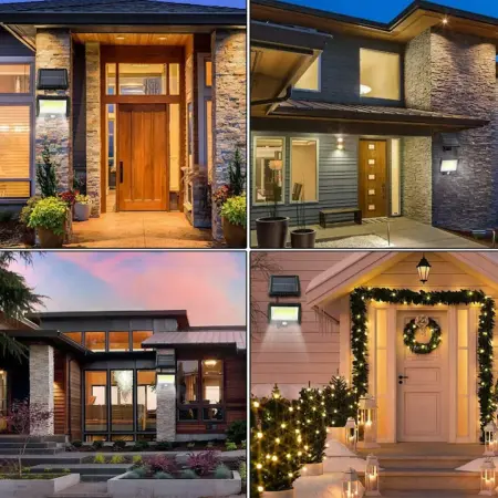 LED napelemes lámpa távirányítóval – állítható, 100 COB LED, mozgás- és fényérzékelő, beépített 1200 mAh akkumulátor, 260 LM, 5 m kábelhossz, vízálló, fekete [2]