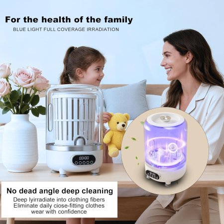 3 az 1-ben Hordozható Mosógép, 3000 mAh Akkumulátor, 3L Kapacitás, 3 Mosási Mód, Centrifugáló Kosárral [2]