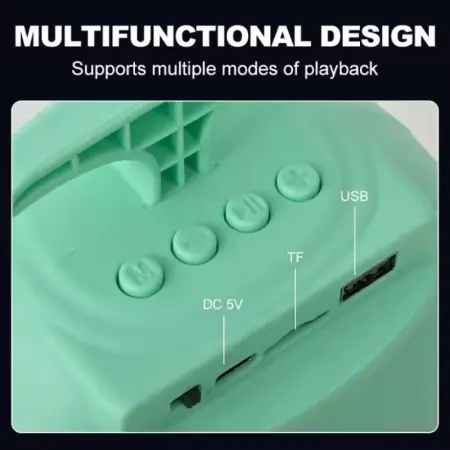 Mini Hordozható Hangszóró 50W PMPO, LED RGB Világítással, Bluetooth V5.0, 5–10 Órás Üzemidő, 1000–2000mAh Akkumulátorral – Ideális Utazáshoz és Bulikhoz [1]