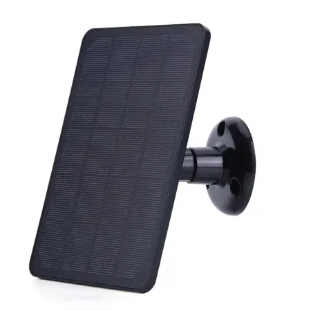 Mini Napelemes Fotovoltaikus Panel, 10W, 5V, Hordozható – Kamerákhoz és Telefon Töltéshez, 3m Kábel, Micro-USB és Type-C Adapter, Vízálló, Fekete, 175x120 mm [9]