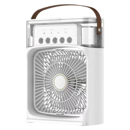 Casa si Bucatarie - Mini ventilator electric USB Type-C, 5 viteze, funcționare silențioasă, design portabil cu flux de aer reglabil, dimensiuni 26×21 cm