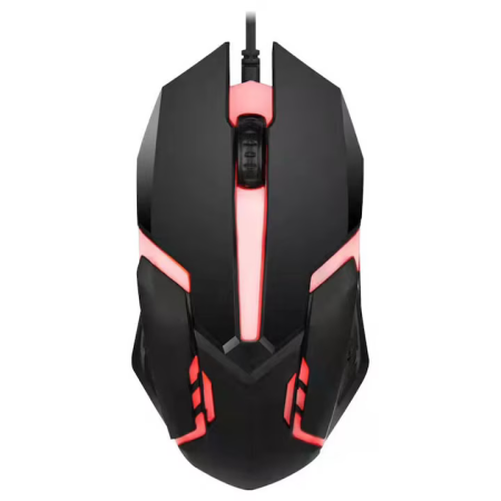 X1 Vezetékes Gaming Optikai Egér, 1200 DPI, RGB Világítással, Ergonomikus Kialakítással, 3 Gombbal és 1,2 m USB Kábellel, Fekete [2]